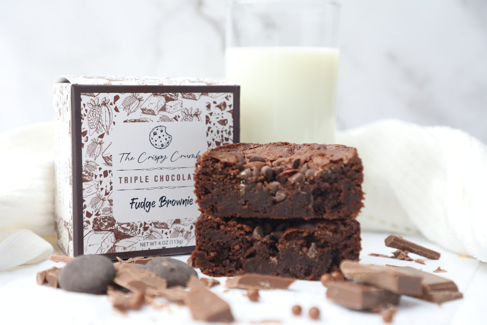 Triple Chocolate Fudge Brownies