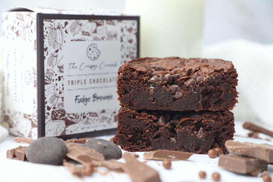 Triple Chocolate Fudge Brownies