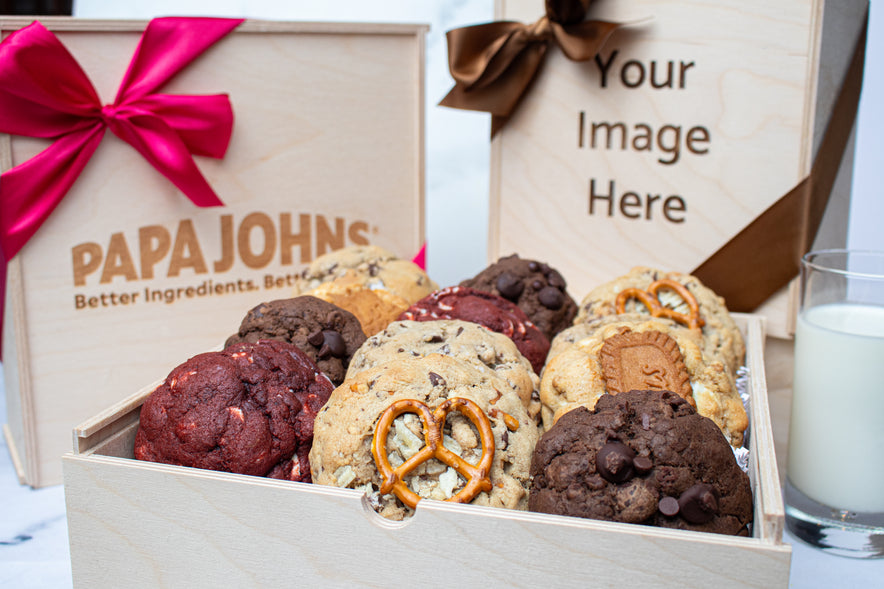 Engraved Wooden Bakery Cookie Gift Box