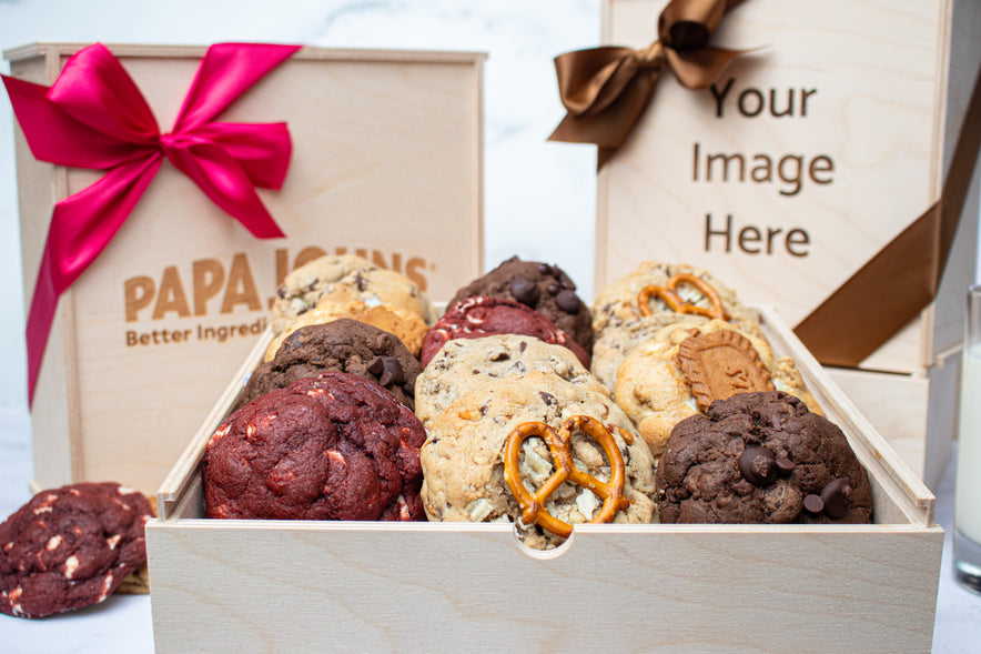 Engraved Wooden Bakery Cookie Gift Box
