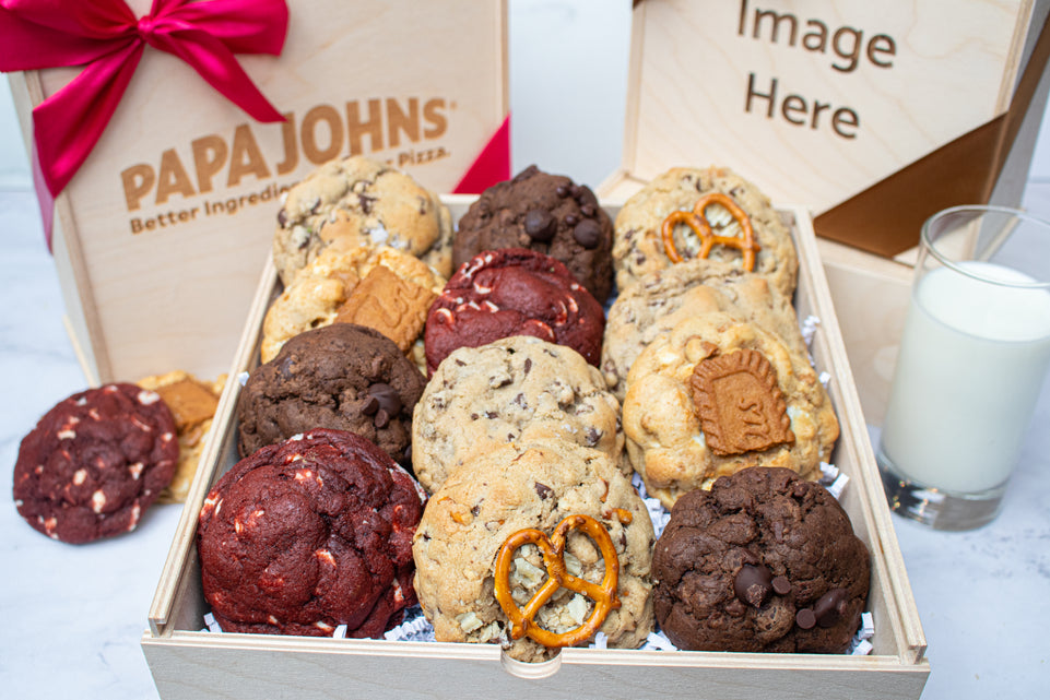 Engraved Wooden Bakery Cookie Gift Box