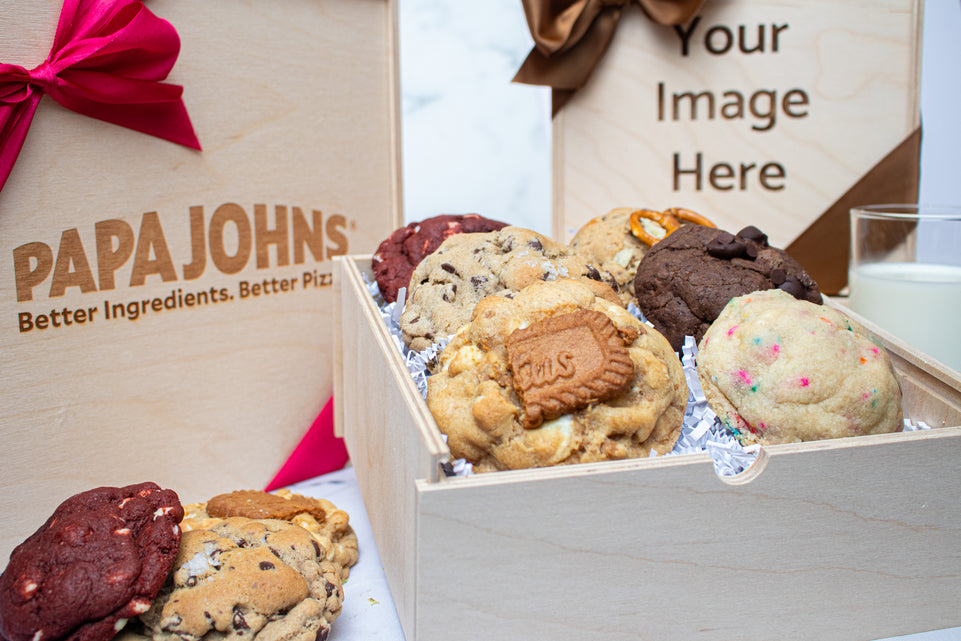 Engraved Wooden Bakery Cookie Gift Box