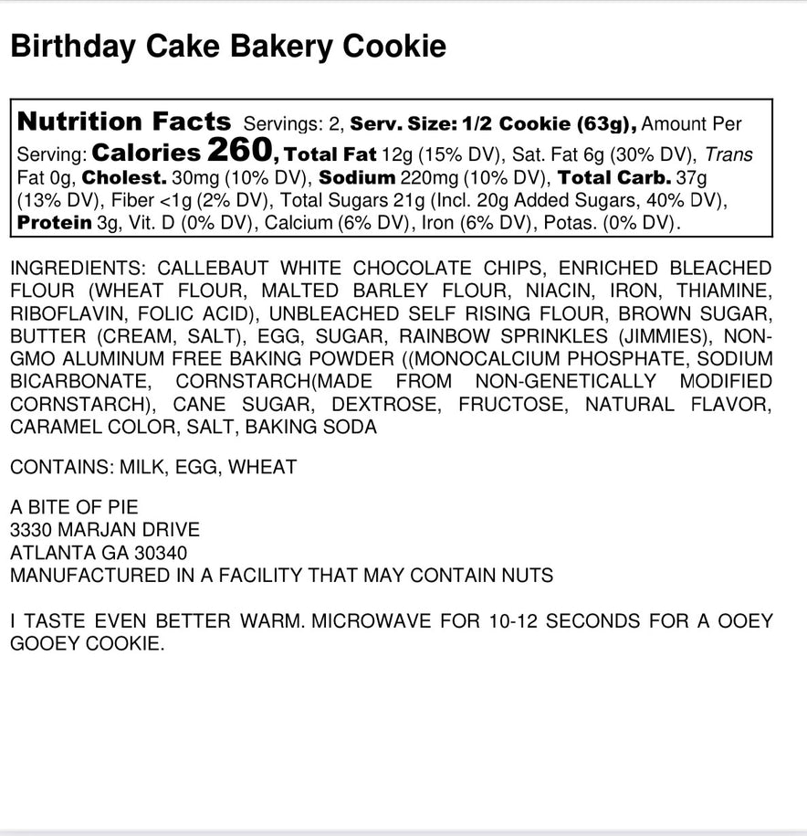Birthday Cake  Cookies