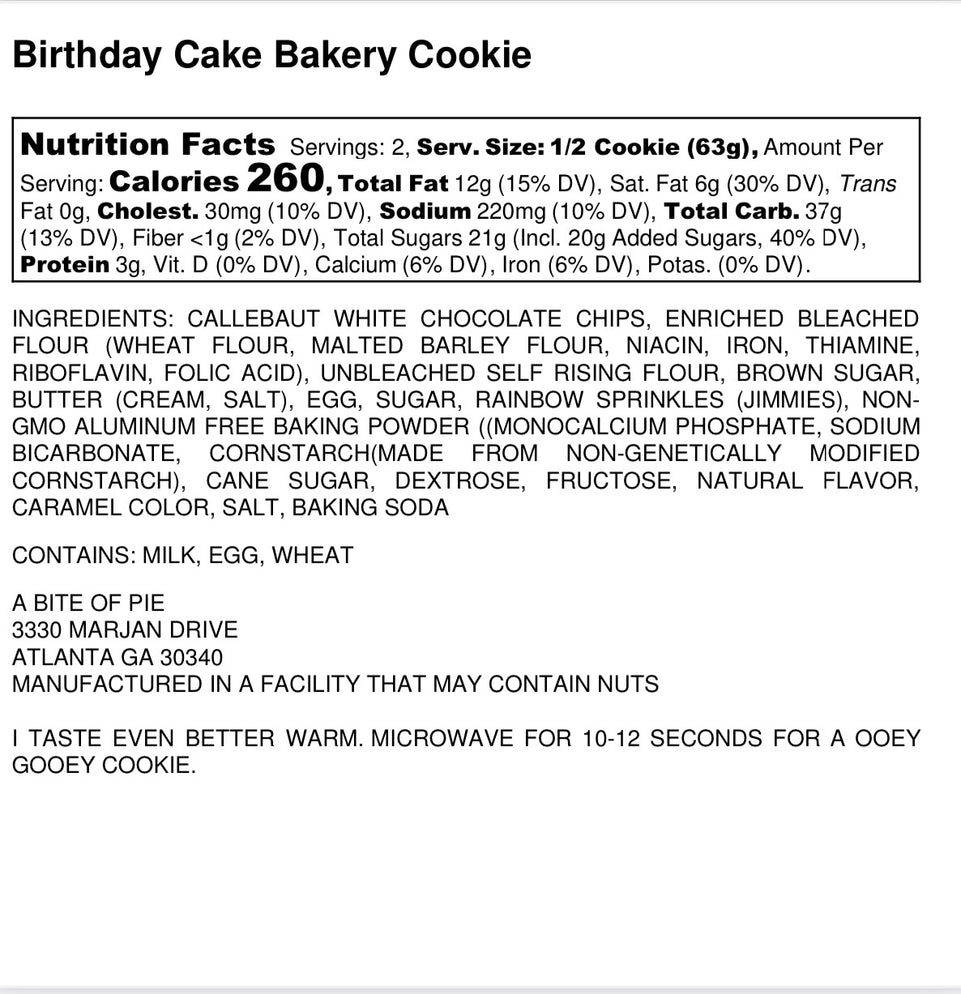 Birthday Cake  Cookies