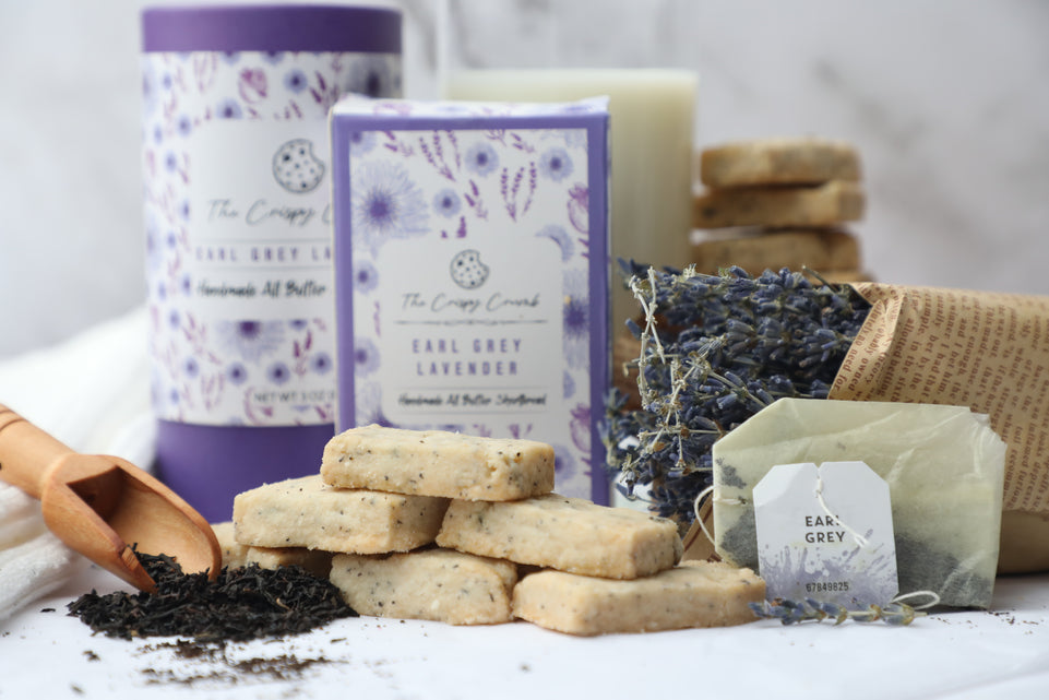 Earl Gray Lavender Shortbread Cookies