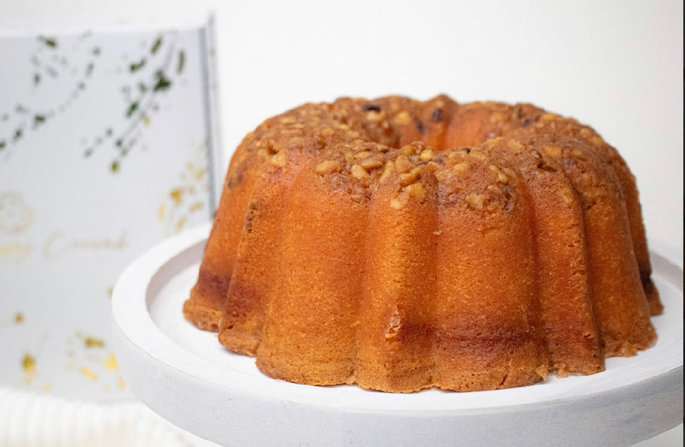 Walnut Buttered Rum Pound Cake