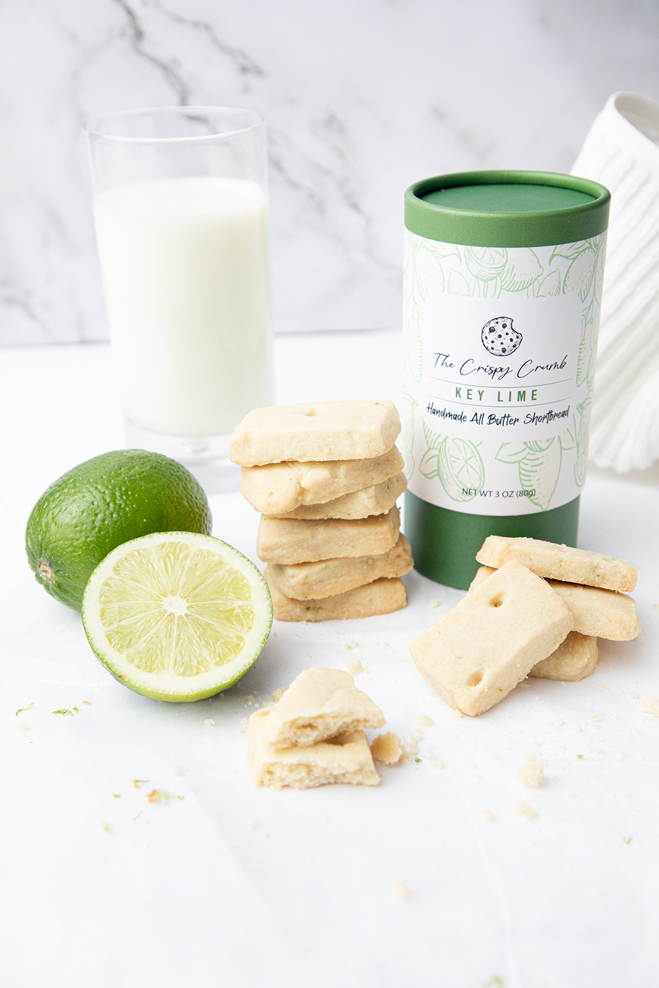 Key Lime Shortbread Cookie