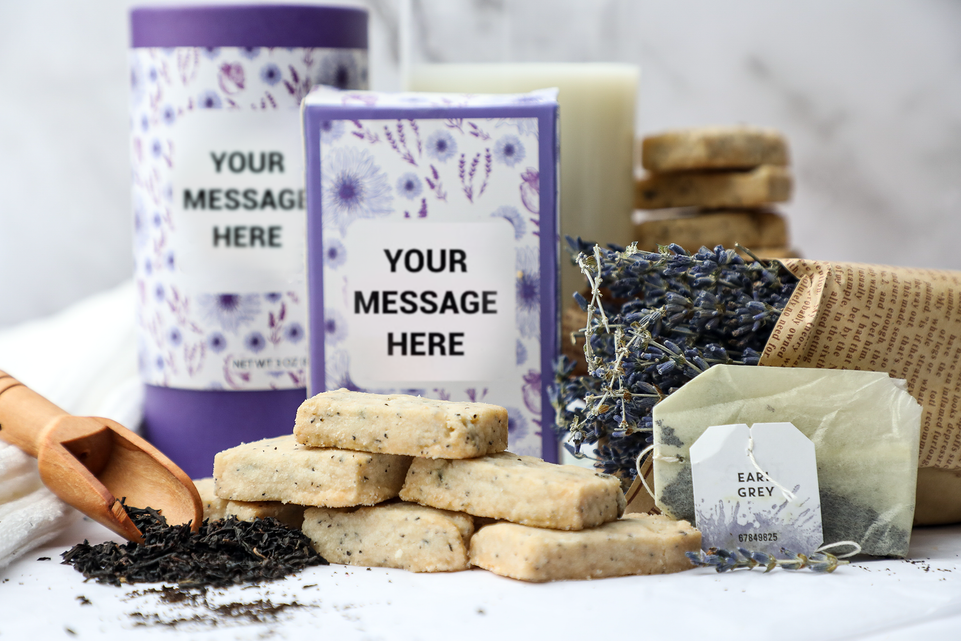 Earl Gray Lavender Shortbread Cookies