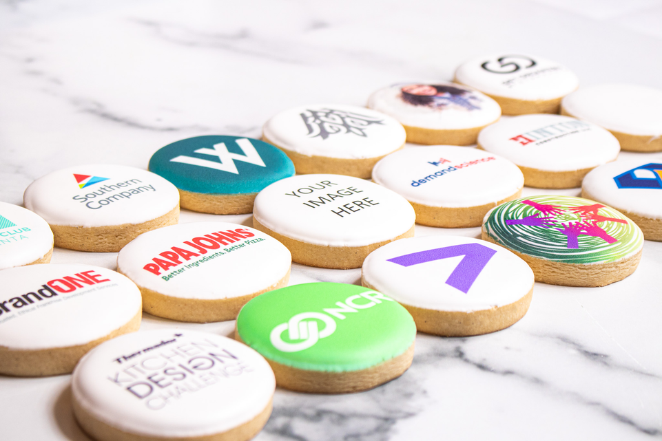 Custom Printed Logo Cookies