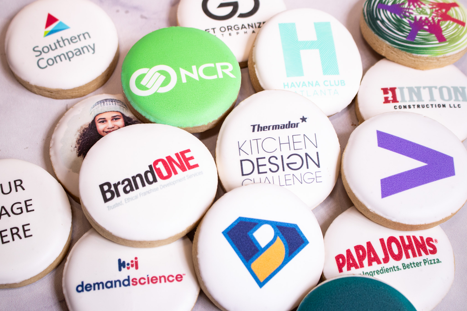 Custom Printed Logo Cookies