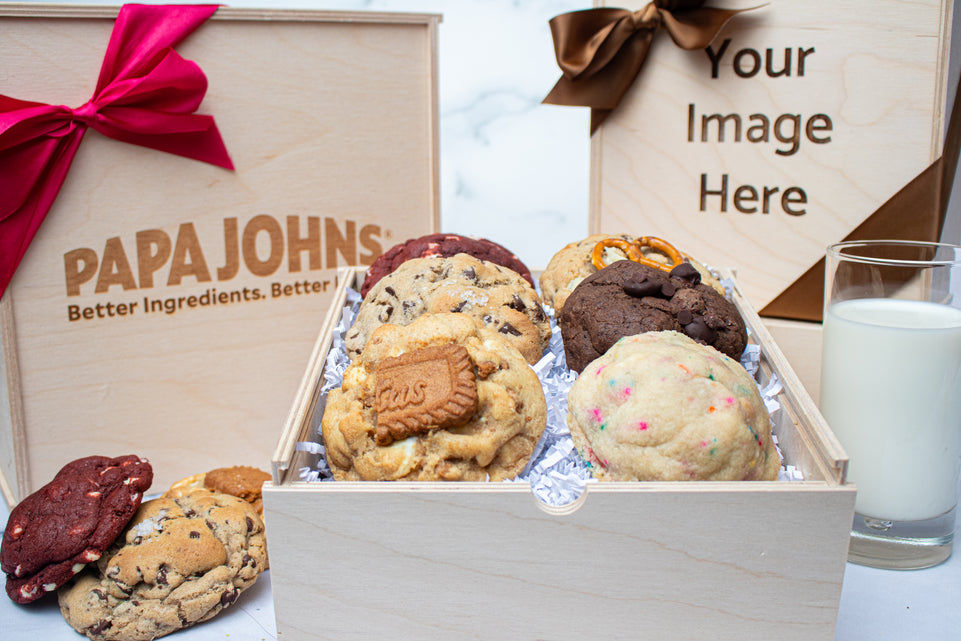 Engraved Wooden Bakery Cookie Gift Box