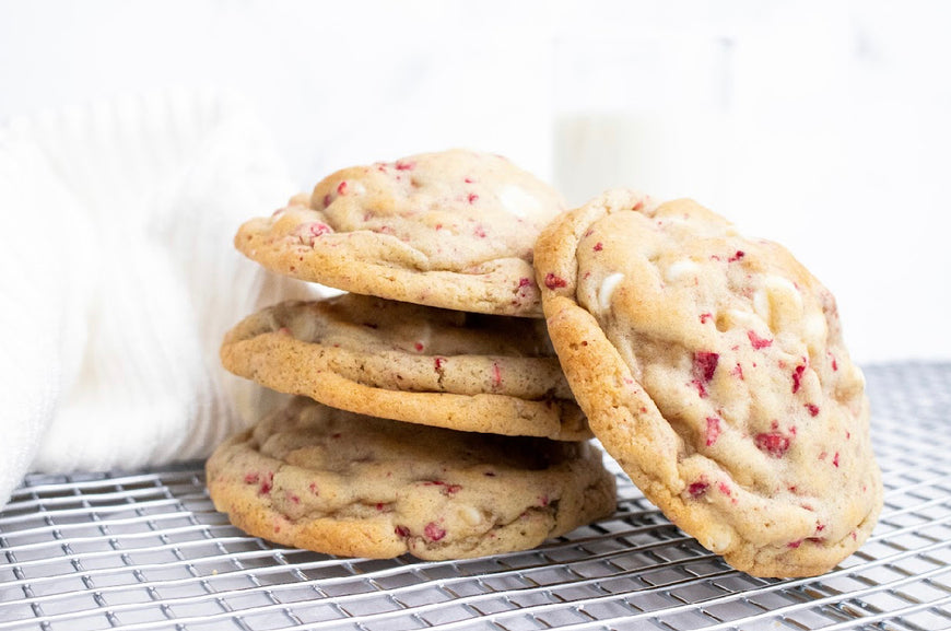 White Chocolate Raspberry Cookies