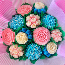 Load image into Gallery viewer, Baby Pink, Baby Blue, and White Flower Bouquet
