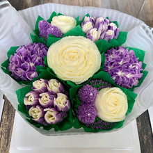 Load image into Gallery viewer, Purple and White Flower Bouquet
