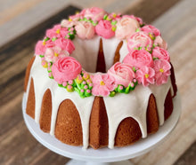 Load image into Gallery viewer, Flower Crown Vanilla Bean Pound Cake (GF Options)
