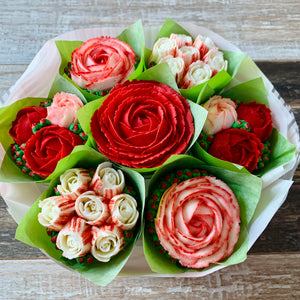 Red and White Flower Bouquet # 1