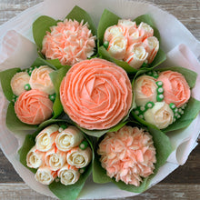 Load image into Gallery viewer, Peach and White Flower Bouquet
