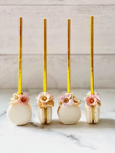 Load image into Gallery viewer, Flower Macaron Lollipops
