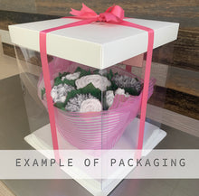 Load image into Gallery viewer, Sugar Rose Pink and White Flower Bouquet
