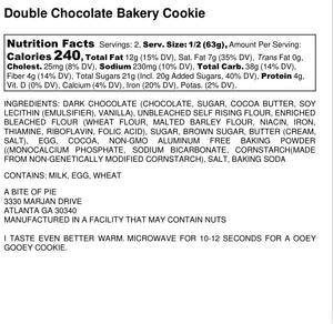 Double Chocolate Bakery Style Cookies